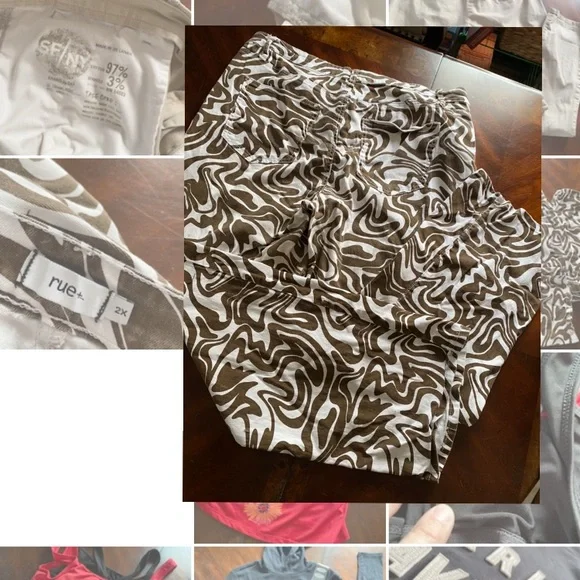 Rue21 Brown and White Patterned Boyfriend Jeans - Picture 2 of 6